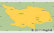 Savanna Style Simple Map of Spittal an der Drau, single color outside