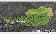 Satellite Map of Austria, darken, desaturated