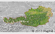 Satellite Map of Austria, lighten, desaturated