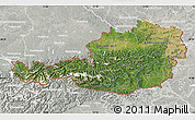 Satellite Map of Austria, lighten, semi-desaturated