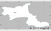 Gray Simple Map of Krems an der Donau, single color outside