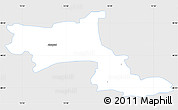 Silver Style Simple Map of Krems an der Donau, single color outside