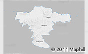 Gray 3D Map of Mistelbach, single color outside