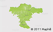 Physical 3D Map of Mistelbach, cropped outside