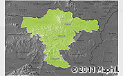 Physical 3D Map of Mistelbach, darken, desaturated