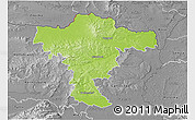Physical 3D Map of Mistelbach, desaturated