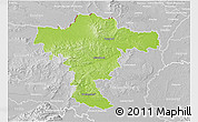 Physical 3D Map of Mistelbach, lighten, desaturated