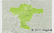 Physical 3D Map of Mistelbach, lighten, semi-desaturated