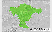 Political 3D Map of Mistelbach, lighten, desaturated
