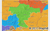 Political 3D Map of Mistelbach