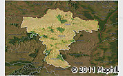 Satellite 3D Map of Mistelbach, darken