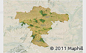 Satellite 3D Map of Mistelbach, lighten
