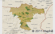 Satellite 3D Map of Mistelbach, shaded relief outside
