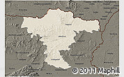 Shaded Relief 3D Map of Mistelbach, darken