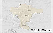 Shaded Relief 3D Map of Mistelbach, lighten, desaturated