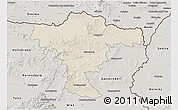 Shaded Relief 3D Map of Mistelbach, semi-desaturated