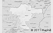 Silver Style 3D Map of Mistelbach