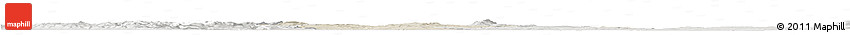 Shaded Relief Horizon Map of Mistelbach, lighten, semi-desaturated