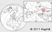 Blank Location Map of Mistelbach, within the entire country