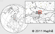 Blank Location Map of Mistelbach, highlighted country, highlighted parent region
