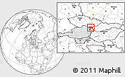 Blank Location Map of Mistelbach, highlighted country