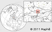 Blank Location Map of Mistelbach, highlighted parent region