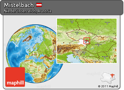 Physical Location Map of Mistelbach, highlighted parent region