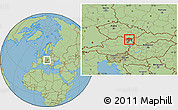 Savanna Style Location Map of Mistelbach