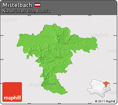 Political Map of Mistelbach, cropped outside