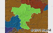 Political Map of Mistelbach, darken