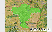 Political Map of Mistelbach, satellite outside