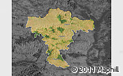 Satellite Map of Mistelbach, darken, desaturated