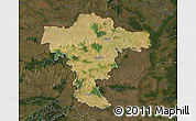 Satellite Map of Mistelbach, darken