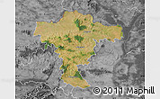 Satellite Map of Mistelbach, desaturated