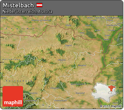 Satellite Map of Mistelbach