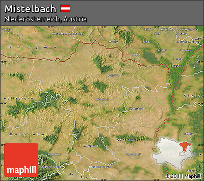 Satellite Map of Mistelbach