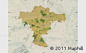 Satellite Map of Mistelbach, lighten