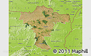 Satellite Map of Mistelbach, physical outside