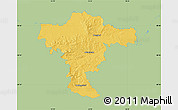 Savanna Style Map of Mistelbach, single color outside