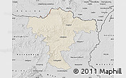 Shaded Relief Map of Mistelbach, desaturated