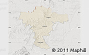 Shaded Relief Map of Mistelbach, lighten, semi-desaturated