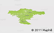 Physical Panoramic Map of Mistelbach, cropped outside
