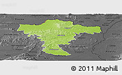 Physical Panoramic Map of Mistelbach, darken, desaturated