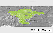 Physical Panoramic Map of Mistelbach, desaturated
