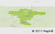 Physical Panoramic Map of Mistelbach, lighten