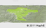 Physical Panoramic Map of Mistelbach, semi-desaturated