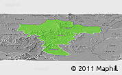 Political Panoramic Map of Mistelbach, desaturated