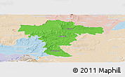 Political Panoramic Map of Mistelbach, lighten