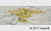 Satellite Panoramic Map of Mistelbach, lighten, semi-desaturated