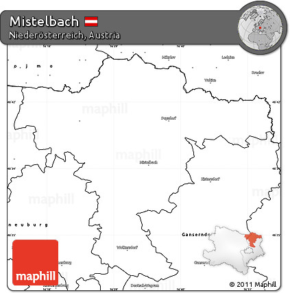 Blank Simple Map of Mistelbach